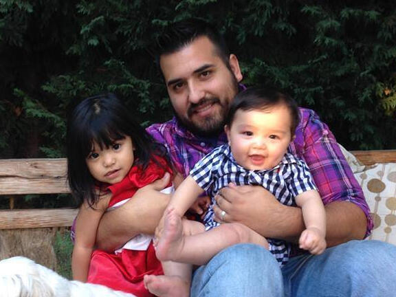 Ray Hernandez at a Rockwall historical site