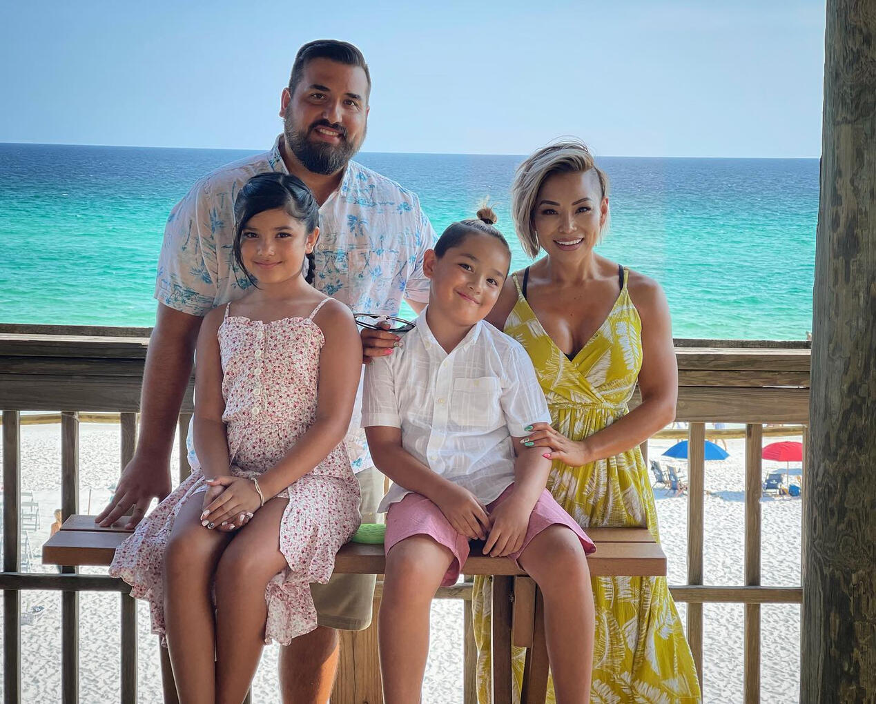 Ray Hernandez at the Rockwall Harbor during sunset.
